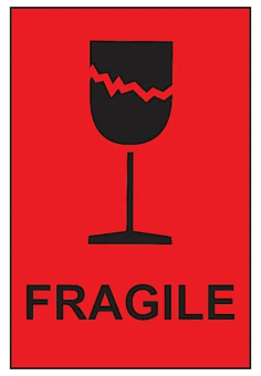 Picture of Slingsby Self Adhesive Packaging Labels - 150 x 100mm - Fragile - Roll of 1000 - [SLB-423464] - (LP)