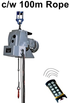 picture of Tractel TR50 500kg 110volt Minifor Electric Wire Rope Hoist - Remote Control - 100mtr - [TRC-58909-61049] - (LP)
