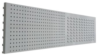 Picture of QMP Louvred & Perforated Back Panel to Suit 2100mm Workbench - Light Grey - [QM-BPLVPF2100LX]