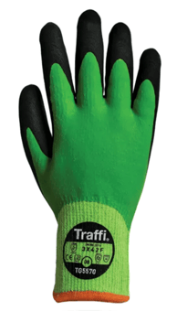 picture of TraffiGlove TG5570 X-Dura Latex Water-Resistant Safety Glove - TS-TG5570