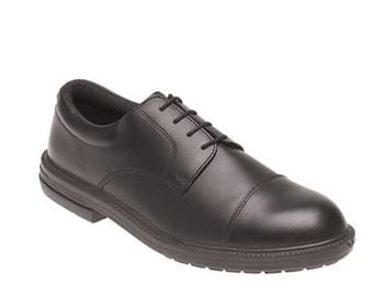 picture of Black Leather Formal Safety Shoe S1P SRC - Dual Density Sole & Midsole - BR-910