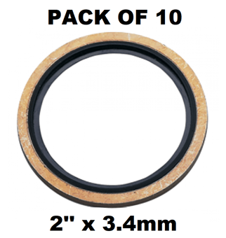 picture of PACK OF 10 - 2" BSP Self Centering Bonded Seal - [HP-BS2]