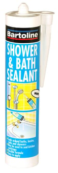 picture of Bartoline - Shower and Bath Acrylic Sealant - Long Lasting Watertight - [AF-5010789780104]