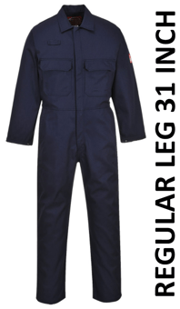 picture of Portwest - Navy Blue Bizweld FR Coverall - PW-BIZ1NAR - (DISC-R)