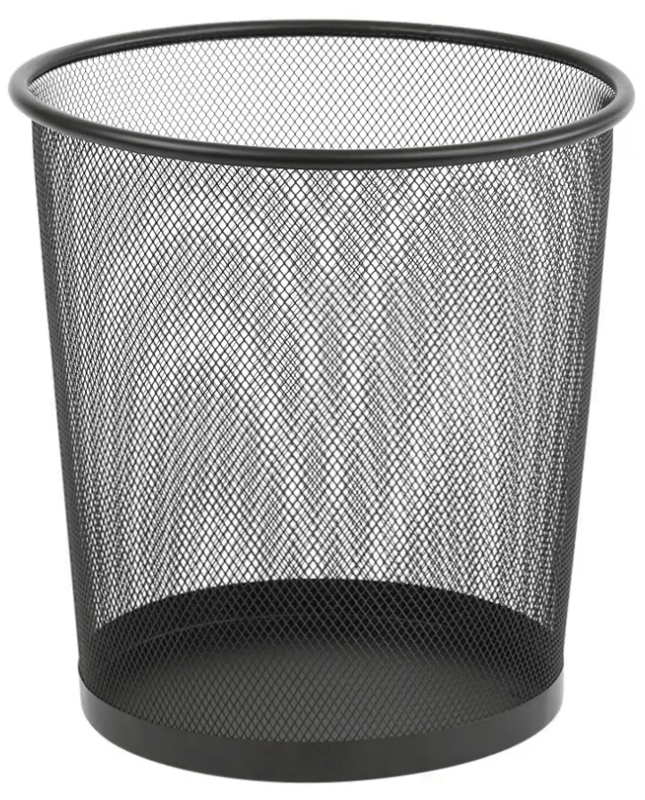 picture of Office Depot Waste Bin Black 15L Wire Mesh 26 x 27 x 28cm - [VK-1523520]