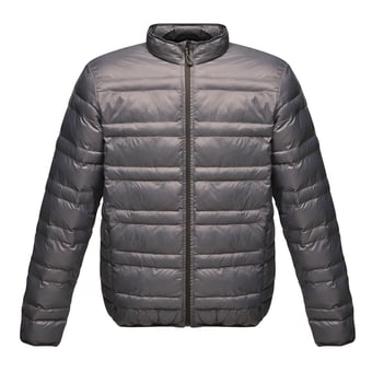 Picture of Regatta Firedown Men's Down-Touch Insulated Jacket - Seal Grey/Black - BT-TRA496-SGB