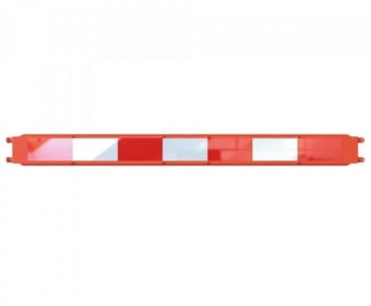 Picture of TRAFFIC-LINE Barrier Board System HDPE - 1,250mm Plank - Red/White - [MV-361.26.598]