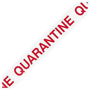 Picture of Quality Control Quarantine Printed Tape Red on White - Sold per Roll - [RJ-QCPP10]