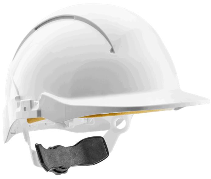 Centurion Concept Vulcan White Safety Helmet - Wheel Ratchet - Non-Vented - [CE-S09PLUSWR]