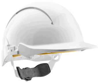 Picture of Centurion Concept Vulcan White Safety Helmet - Wheel Ratchet - Non-Vented - [CE-S09PLUSWR]