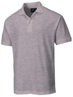 Picture of Portwest - Naples Polycotton Polo Shirt - Heather Grey - PW-B210HGR