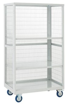 Picture of QMP Boxwell Trolley Without Doors - Light Grey - Steel - 1355H x 900W x 600D - [QM-XW139060MLXX] - (LP)