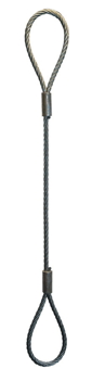 picture of LiftinGear 3000kg Wire Rope Sling c/w Soft Eyes - 1mtr - [GF-WR16MM]