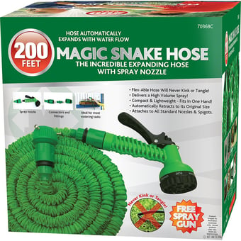 picture of Marksman 200ft Magic Garden Hose Pipe 60m - Green - [NT-70368C]