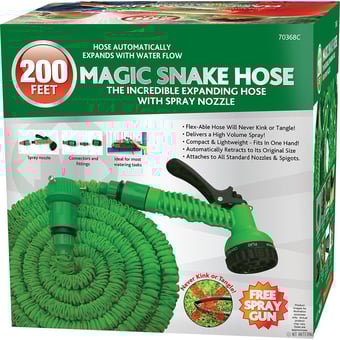 picture of Marksman 200ft Magic Garden Hose Pipe 60m - Green - [NT-70368C] - (DISC-R)