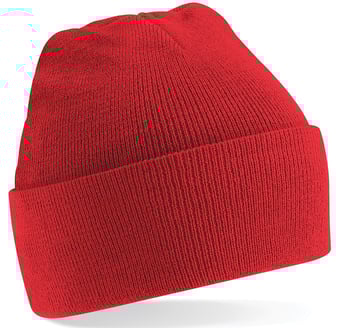picture of Beechfield B45 Original Cuffed Beanie - Bright Red - [BT-B45-BRED]