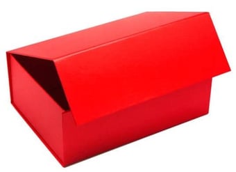 Picture of Branded With Your Logo -Magnetic gift boxes - Red Colour - 225x225x105mm - [IH-RJ-BP225RED] - (HP)