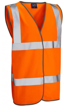picture of Leo Workwear Orange Hi-Vis Waistcoat - LE-W01-O