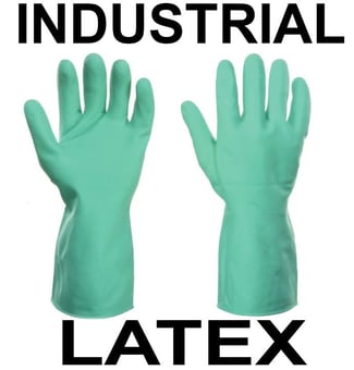 picture of Supertouch Robust Household Latex Green Gloves - Pair - ST-13332 - (NICE)