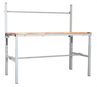 Picture of BiGDUG Height Adjustable Packing Bench - 1800w x 750d mm - 2 Roll Holders - [BDU-BDMDPBB1875H]