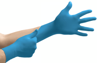 Picture of Ansell 92-665 TouchNTuff Extended-cuff Disposable Nitrile Gloves - Box of 50 Pairs - AN-304672