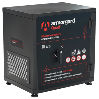 picture of Armorgard Qpod QP1 Battery Storage Cabinet - 240v - [AG-QP1] - (LP)