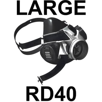 picture of MSA - Advantage 410 - Half-Mask Respirator - RD40 - Large - [MS-10102278]
