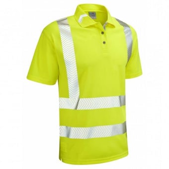 picture of Broadsands - Yellow Coolviz Ultra Polo Shirt - LE-P09-Y - (DISC-R)