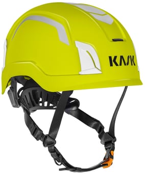 picture of Kask ZENITH X Hi Viz Safety Helmet Yellow Fluo - HD Polypropylene - [KA-WHE00074-221]