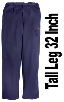 picture of NOAH Arc Flash Protective Trousers - Navy Blue - Tall Leg 32 Inch - 12.4 cal/cm² - CD-CLY-583-124-XX-T