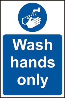 Picture of Spectrum Wash Hands Only - RPVC 200 x 300mm - SCXO-CI-11473