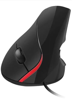 picture of ACT Ewent Wired Vertical Ergonomic Mouse - EW3156 - Optical Black - [VK-2633768] - (DISC-R)