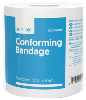 picture of Blue Dot Conforming Bandage 10cm x 4.5m - Pack of 10 - [CM-30BDC010]