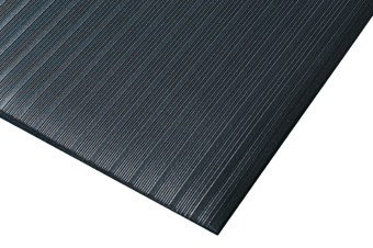 Picture of Kumfi Rib Anti-Fatigue Mat Black - 60cm x 18.3m Roll - [BLD-KR260BL]