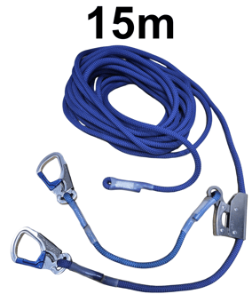 picture of IKAR Adjustable Work Positioning & Fall Restraint System - Length 15m - EN1891 & EN358:2002 - [IK-2WPK1500]