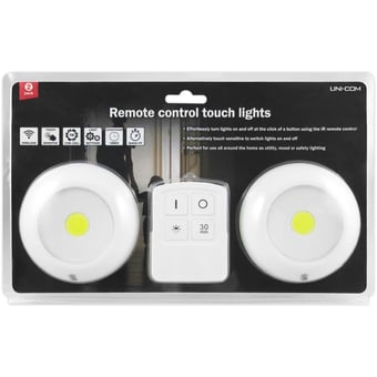 picture of Remote Control Touch Lights - Pack of 2 - Batteries Not Included - [UM-65999] - (DISC-R)