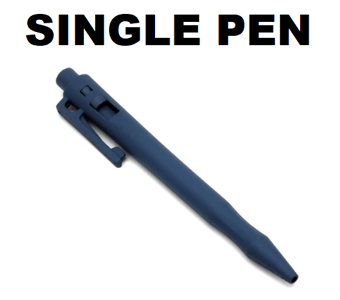 picture of Detectable HD Retractable Pens - Standard Ink - Blue Housing - Blue Ink - Single - [DT-101-I01-C11-PA01]