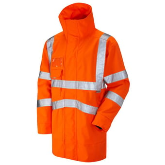 Picture of Clovelly - Orange Breathable Executive Anorak - LE-A04-O
