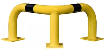 Picture of BLACK BULL Corner Protection Guard XL - Outdoor Use - (H)600 x (L)900 x (L)900mm - Yellow/Black - [MV-195.27.689]