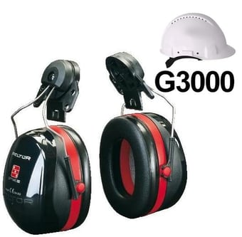 picture of 3M Peltor Optime III H540P3 Ear Muffs for 3M Helmets - SNR 30 - [3M-H540P3E-413-SV]