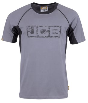 Picture of JCB - Trade Grey/Black T-shirt - 180gsm - PS-D+IC