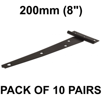 picture of Light EXB Tee Hinge - 200mm (8") - Pack of 10 Pairs - [CI-CH101L]
