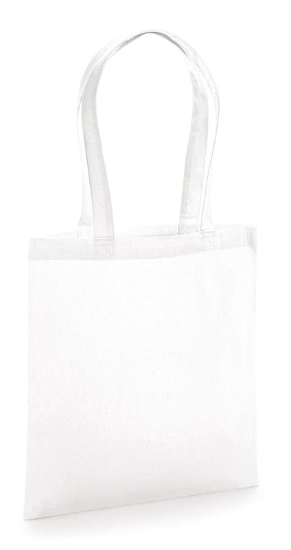 picture of Westford Mill Organic Premium Cotton Tote - White - [BT-W261-WHT]