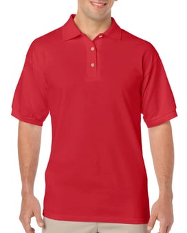 picture of Gildan DryBlend® Adult Jersey Polo - Red - BT-8800-RED
