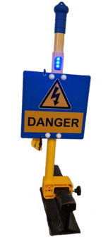 picture of MCE 216-3 Danger R.O.L.E With Blue Led 0091/044978 - [MCE-216-3]