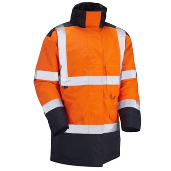 picture of Tawstock - Orange/Navy Hi-Vis Anorak - LE-A01-O/NV