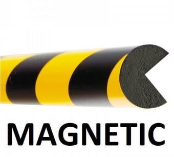 picture of Moravia 1000mm Yellow/Black Magnetic Traffic-line Edge Protection - Semi Circular 40/40mm - [MV-422.20.276]