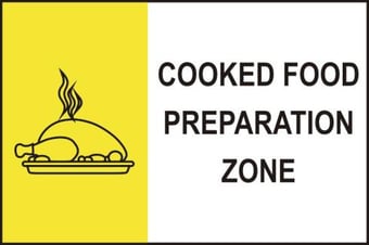 picture of Spectrum Cooked Food Preparation Zone – PVC 300 x 200mm - SCXO-CI-0420