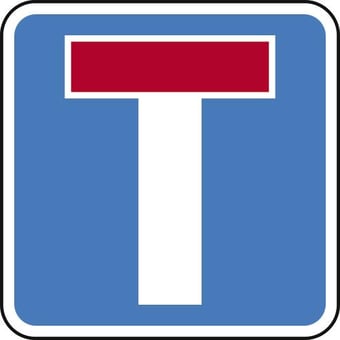 Picture of Spectrum 480 x 480mm Dibond ‘No Through Road’ Road Sign - Without Channel - [SCXO-CI-13089-1]