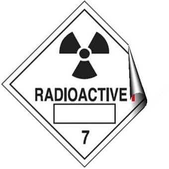 picture of Radioactive Label - Large - 200 X 200Hmm - Self Adhesive Vinyl - [AS-DA12-SAV]